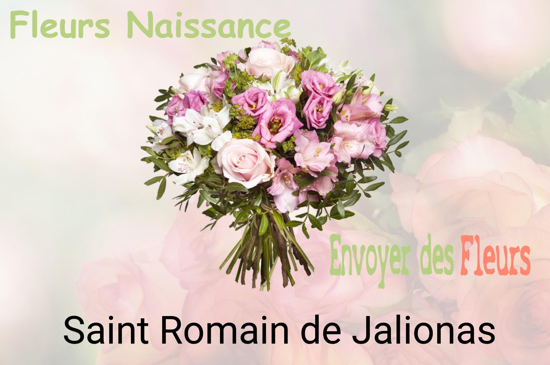Bouquet de fleurs de naissance livré à Saint-Romain-de-Jalionas